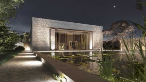 Haus mit puristischem Äußeren - Minimalistisches Landhaus aus Backstein