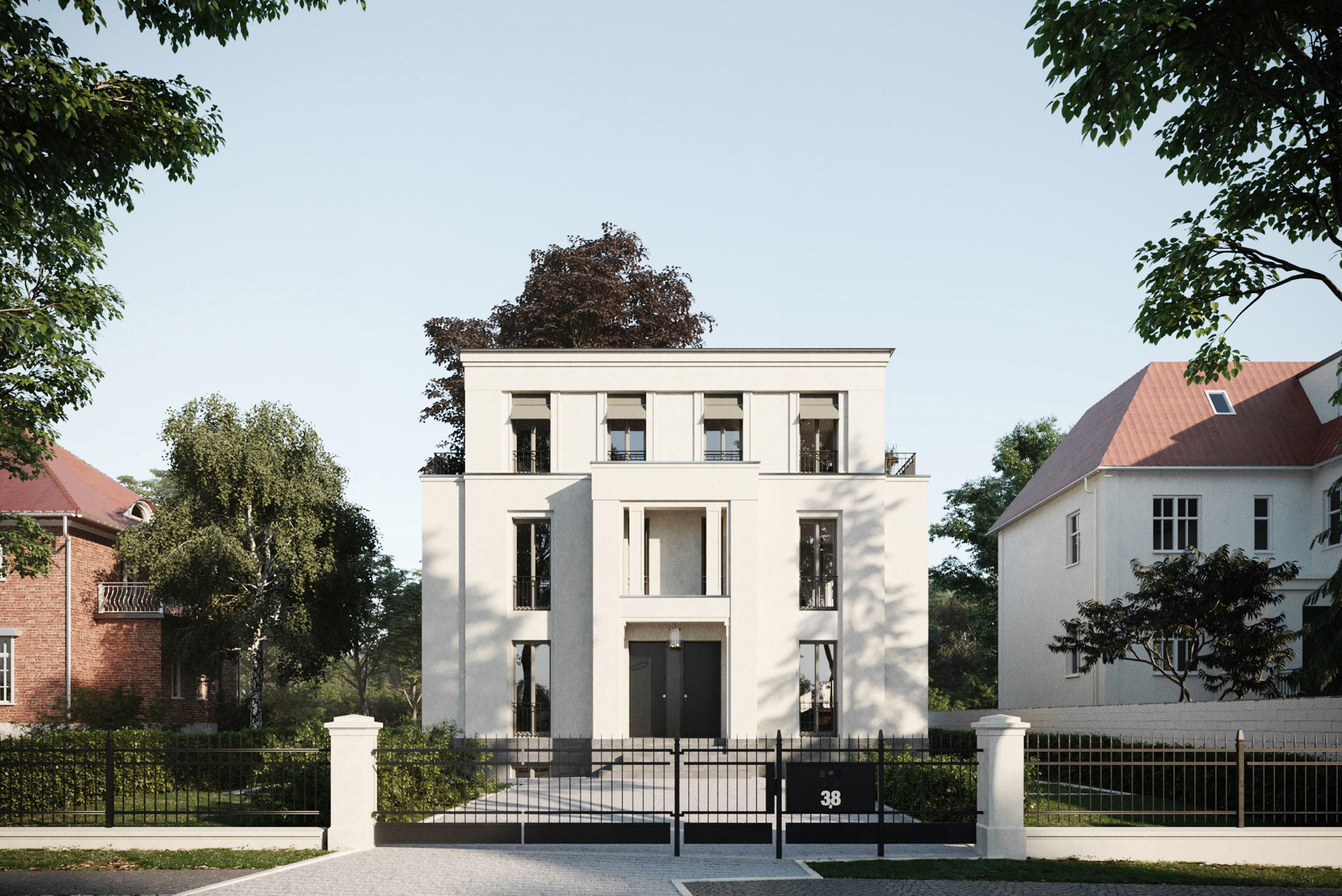 Podbielski 38 - Klassische Stadtvilla mit modernen Eigentumswohnungen in Berlin-Dahlem - Zeitlose, klassische Architektur - Ruhiges Wohnen in zentraler Lage
